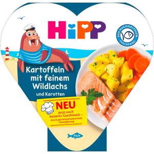 HiPP Детско меню със сьомга, картоф и морков, 12м. +, 250 g (3064231)
