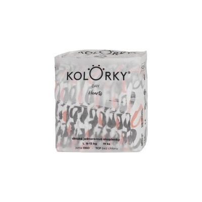 Kolorky DAY srdce L 19ks
