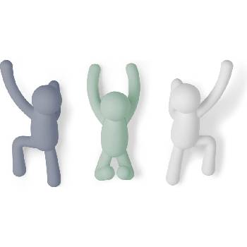 Umbra Закачалки Buddy сини, бяли, ментови 3 бр (318165-370)