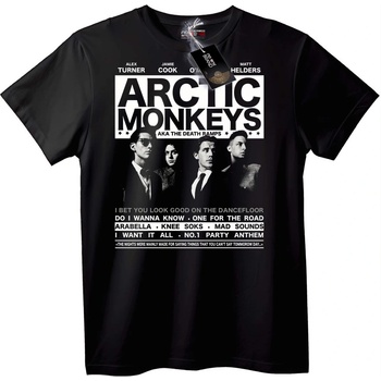 NOONEBRAND Тениска Arctic Monkeys група - 2XL, Black