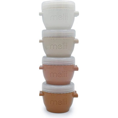 Melii Kelímky na potraviny Snap&Go krémové béžové 118 ml 4 ks