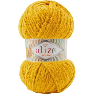 Alize příze Softy Plus 02 hořčicová