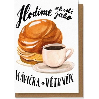 Přání Chaukiss Kávička a větrník