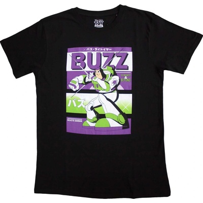 Tričko Toy Story Buzz Japanese čierna