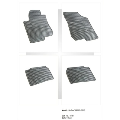 FroGum Гумени стелки за KIA Ceed I (2007-2012), марка Frogum (0421)