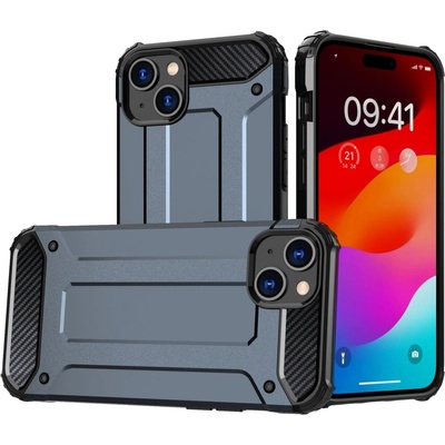 HQWear Кейс HQWear Hybrid Armor за iPhone 15 Plus, син (9145576280492)