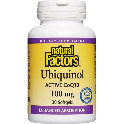 Natural Factors Ubiquinol Active CoQ10, 30 капсули, Natural Factors