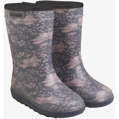 En Fant Rain Boots Print Blue Nights