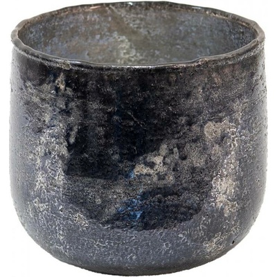 Skleněná čajová svíčka Houder Grey 13*12 cm – 13x12 cm