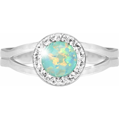 JSB Bijoux Opálek s křišťálovými kameny Swarovski Pastel Mint Green 92700040mint