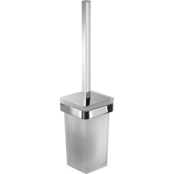 Gedy Samoa WC štětka závěsná chrom mléčné sklo A83313