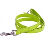COLLAR Плоска кожена каишка 122см, 9мм - зелена