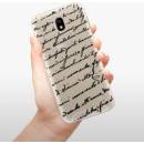 Pouzdra a kryty na mobilní telefony Pouzdro iSaprio - Handwriting 01 Samsung Galaxy J5 2017 černé