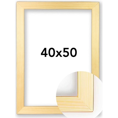 Fotorámeček Modena Rozměr: 40 x 50 cm, Barva: Přírodní, Typ zasklení: Plexi