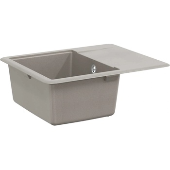 vidaXL Мивка Сив 560 x 460 мм 80% Кварц и 20% Смола (42028413)