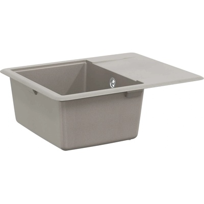 vidaXL Мивка Сив 560 x 460 мм 80% Кварц и 20% Смола (42028413)