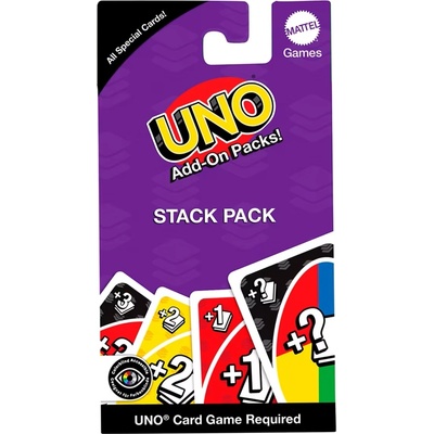 Mattel Допълнителни карти за игра UNO Add-On-Packs: Stack Pack (JCV58)