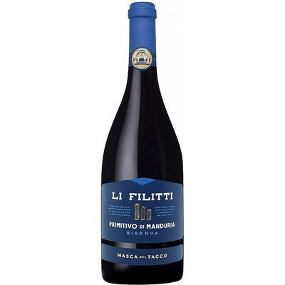 Masca Del Tacco Li Filitti Primitivo di Manduria Riserva červené 2018 14,5% 0,75 l (čistá fľaša)
