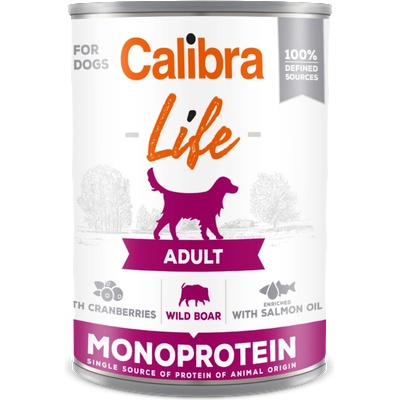 Calibra Dog Life Adult Дива свиня с червени боровинки 400г