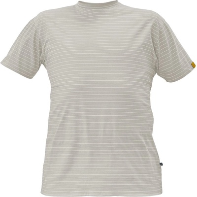 Cerva antistatické tričko s krátkym rukávom Noyo ESD šedé