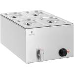 Royal Catering Бен мари - 600 W - 4 GN 1/4 - кран за източване RCBM_GN1/4 (RCBM_GN1/4)