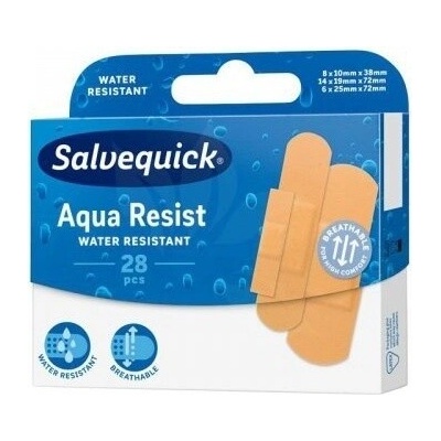Salvequick Aqua Resist náplasti 28 ks