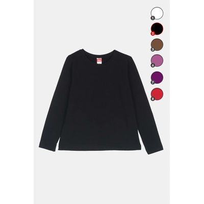 JOYCE Dívčí tričko bavlněné s elastanem BSC Long Sleeves růžová