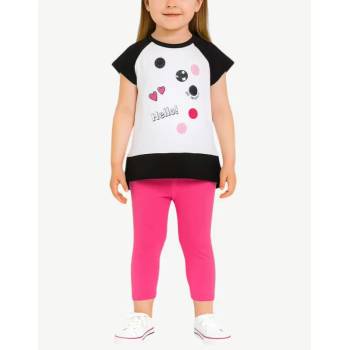 Chicco Girls Leggings And Tee Set White/Pink
