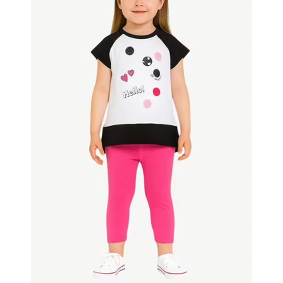 Chicco Girls Leggings And Tee Set White/Pink
