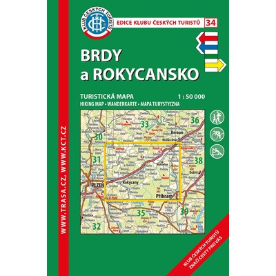 KČT 34 Brdy a Rokycansko 1:50 000