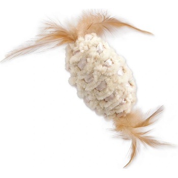 Magic Cat míček žinylkový s pírky a catnipem mix 20 cm