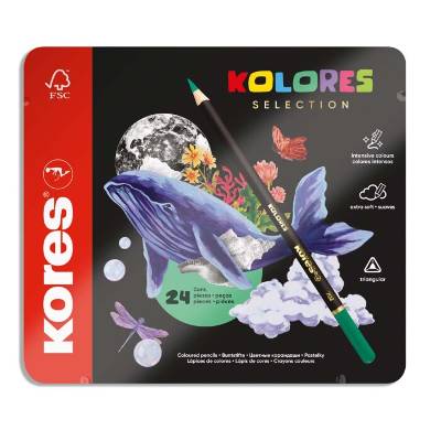 Trojhranné pastelky Kores Kolores Selection 24ks