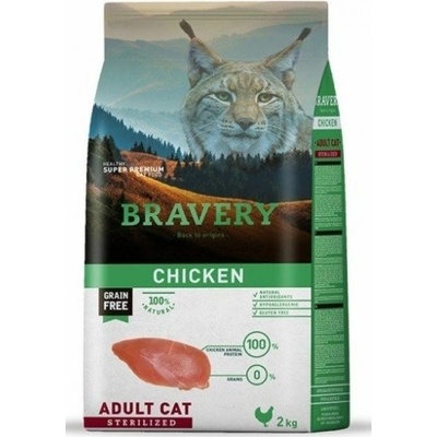 Bravery cat STERILIZED chicken 2 kg