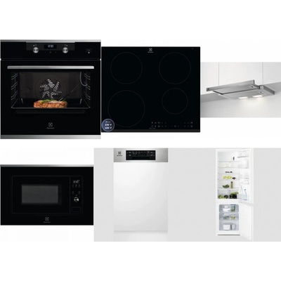 Set Electrolux KODEC75X2 + LIR60433B + LFP326S + LMS2203EMX + EEM43300IX + LNT3LF18S