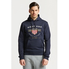 GANT D1. BANNER SHIELD HOODIE modrá