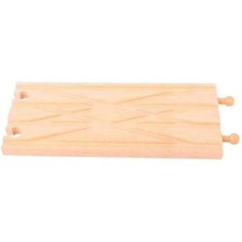 Image 1 of Bigjigs Toys - Дървено ЖП разклонение - Диамантен кръст