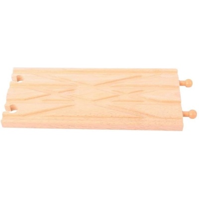 Bigjigs Toys - Дървено ЖП разклонение - Диамантен кръст