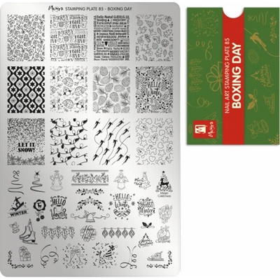 Moyra Stamping Deska na razítka č.85 Boxing Day