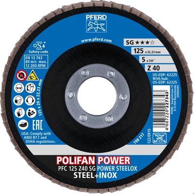 Pferd lamelový brúsny kotúč 125 mm Z40 67784125