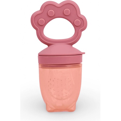 Malý Ježko cumeľ na kŕmenie pre ovocie a zeleninu dark pink