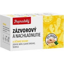 Popradský čaj Zázvorový při nachlazení 15 x 1,5 g