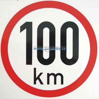 Tanatech Samolepka rychlost 100 km/hod 15cm