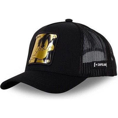 Capslab Trucker Looney Tunes Daffy Duck Metal Plate Black Gold