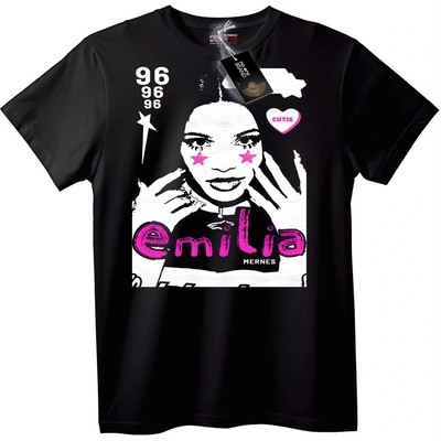 NOONEBRAND Тениска Емилия Мернес Сладка - 7XL, White