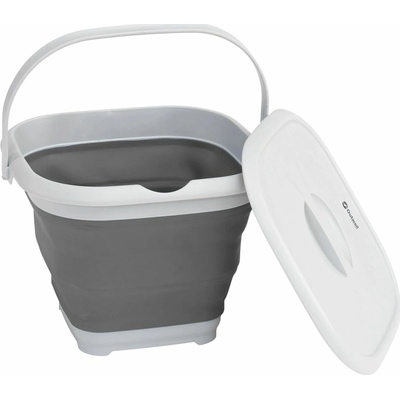 Outwell Collaps Bucket Square Skladací kôš sivá