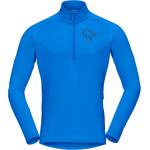 Norrøna Мъжка фланелка с дълъг ръкав за колоездене Norrøna Fjørå Equaliser Long Sleeve Zip Top Cycling jersey - Skydiver (056-1753-0811)