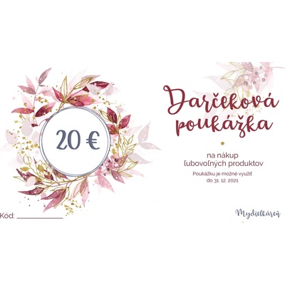 Darčeková poukážka 20 €
