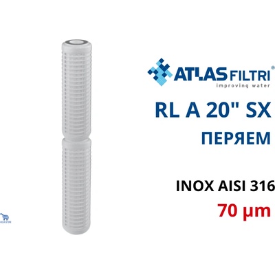 Atlas Filtri Atlas RL A 20 SX 70 mcr Патрон неръждаем перяем 20" (RA5467119)