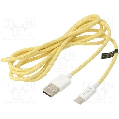 Logilink CU0334 USB 2.0 USB A vidlice USB C vidlice 1,5m žlutý