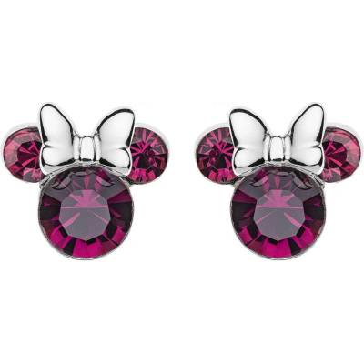 Disney stříbrné náušnice pecky Minnie Mouse ES00013SFEBL.CS